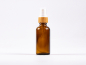 Preview: Braunglasflasche 50 ml – Zerstäuber Bambus