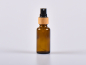Preview: Braunglasflasche 20 ml - Zerstäuber Bambus