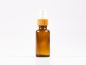 Preview: Braunglasflasche 30 ml - Zerstäuber Bambus