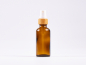 Preview: Braunglasflasche 50 ml - Zerstäuber Bambus