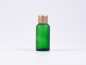 Preview: Grünglasflasche 30ml, mit Tropfmontur Gold