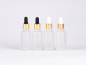 Preview: säuremattierte Flasche 10ml, mit Pipette gold