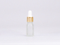 Preview: säuremattierte Flasche 10ml, mit Pipette gold