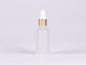 Preview: säuremattierte Flasche 30ml, mit Pipette gold