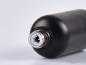 Preview: Schwarzglasflasche 100ml, mit Schraubverschluss & Giessring