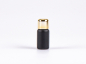 Preview: Schwarzglasflasche 10ml, mit Tropfmontur Gold gold