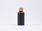 Preview: Schwarzglasflasche 50ml, mit Tropfmontur Gold gold