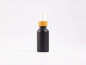 Preview: Schwarzglasflasche 30 ml - Zerstäuber Bambus