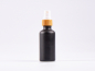 Preview: Schwarzglasflasche 50 ml - Zerstäuber Bambus