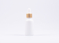 Preview: Weissglasflasche 30ml, mit Pipette gold