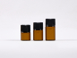 Preview: Mini Tropfflasche Braunglas 2 ml