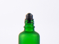 Preview: Grünglasflasche 10ml, mit Roll-On Glas/Stahl