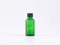 Preview: Grünglasflasche 30ml, mit Pinselmontur