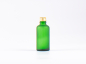 Preview: Grünglasflasche 50ml, mit Schraubverschluss Aluminium