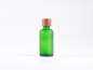 Preview: Grünglasflasche 50ml, mit Tropfmontur Walnut