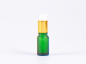 Preview: Grünglasflasche 10 ml - Lotionspumpe Aluminium