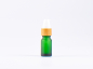 Preview: Grünglasflasche 10ml, mit Lotionspumpe Bambus
