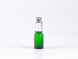 Preview: Grünglasflasche 10 ml - Zerstäuber Aluminium
