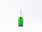 Preview: Grünglasflasche 10 ml - Zerstäuber Aluminium