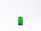 Preview: Grünglasflasche 10ml, mit Zerstäuber Kunststoff