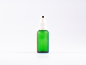 Preview: Grünglasflasche 30ml, mit Mundspray OV