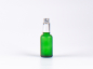 Preview: Grünglasflasche 30 ml - Zerstäuber Aluminium