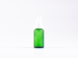 Preview: Grünglasflasche 30ml, mit Zerstäuber Kunststoff