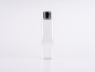 Preview: Flasche "Karl" 200ml, mit FlipTop oder DiscTop Verschluss, weiss/schwarz