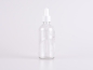 Mobile Preview: Klarglasflasche 100ml, mit Pipette weiss