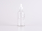 Preview: Klarglasflasche 100ml, mit Pipette weiss