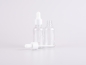 Preview: Klarglasflasche 30ml, mit Pipette weiss