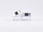 Preview: Klarglasdose 15ml, Deckel silber