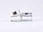 Preview: Klarglasdose 30ml, Deckel silber