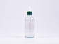Preview: Klarglasflasche 100ml, mit Pipette grün-matt