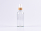 Preview: Klarglasflasche 100ml, mit Zerstäuber Bambus