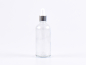 Preview: klarglasflasche-pipette-silber-aluminium-100ml