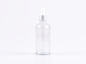 Preview: klarglasflasche-pipette-silber-aluminium-100ml