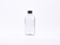 Preview: Klarglasflasche 250ml, mit Schraubverschluss Aluminium
