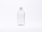 Preview: Klarglasflasche 250ml, mit Schraubverschluss Aluminium