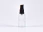 Preview: Klarglasflasche 30ml, mit Lotionspumpe Kunststoff