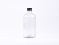 Preview: Klarglasflasche 500ml, mit Schraubverschluss Aluminium