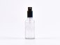Preview: klarglasflasche-spray-zerstaeuber-aluminium-30ml
