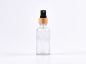 Preview: Klarglasflasche 50ml, mit Zerstäuber Bambus