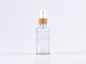 Preview: Klarglasflasche 50ml, mit Zerstäuber Bambus