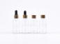 Preview: Klarglasflasche 30ml, mit Pipette gold