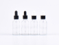 Preview: Klarglasflasche 10ml, mit Pipette schwarz
