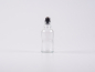 Preview: Glasflasche-mit-Roll-On-Montur-Glas-Stahl