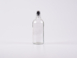 Preview: Glasflasche-mit-Roll-On-Montur-Glas-Stahl