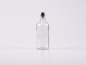 Preview: Glasflasche-mit-Roll-On-Montur-Glas-Stahl
