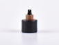 Preview: Rundflasche "Lilly", Schwarzglas, 130ml, mit Zerstäuber Walnut